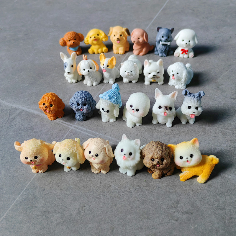 Bonsai Garden Miniature - 12pc Cute Small Dog Puppy Animal