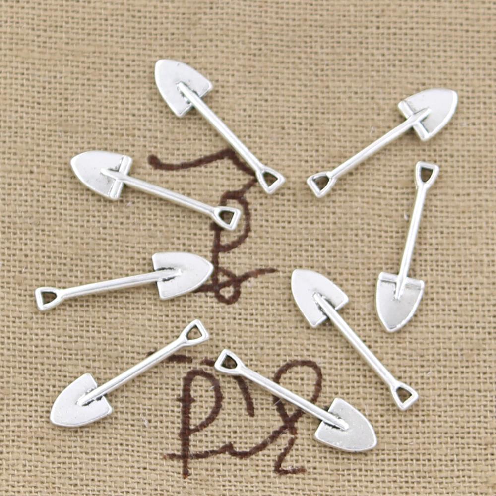 Soil Scoop Tool - 100pcs Charms Shovel Spade Gardening 19x5mm