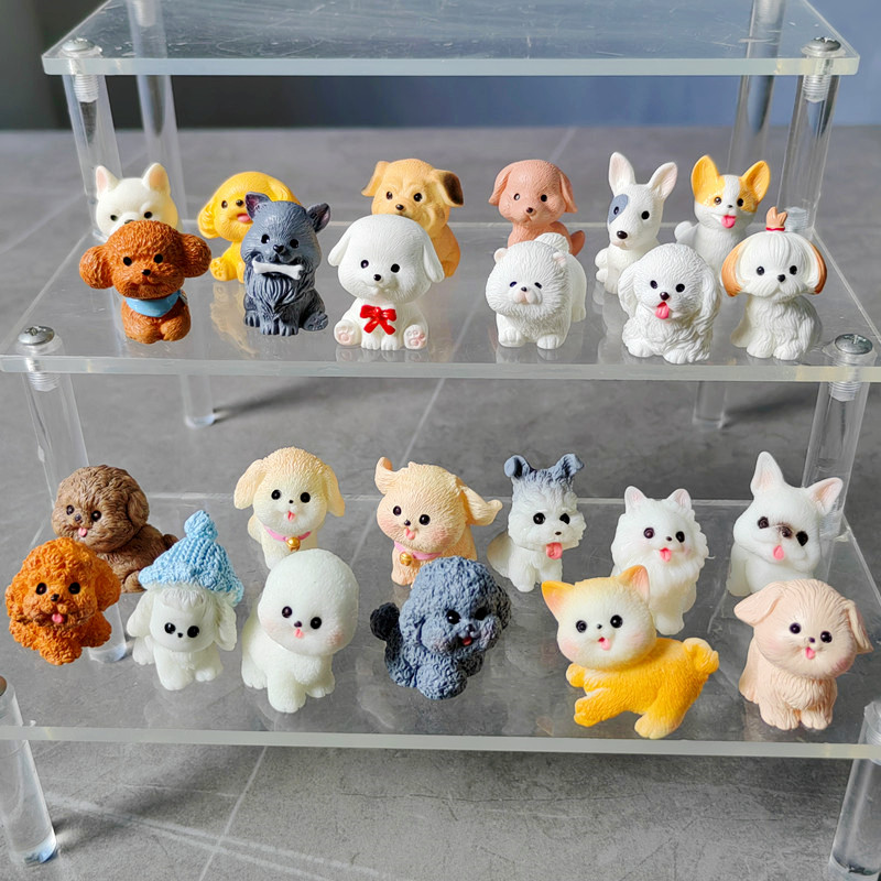 12pc Cute Small Dog Puppy Anim - Bonsai Garden Miniature recension och pris
