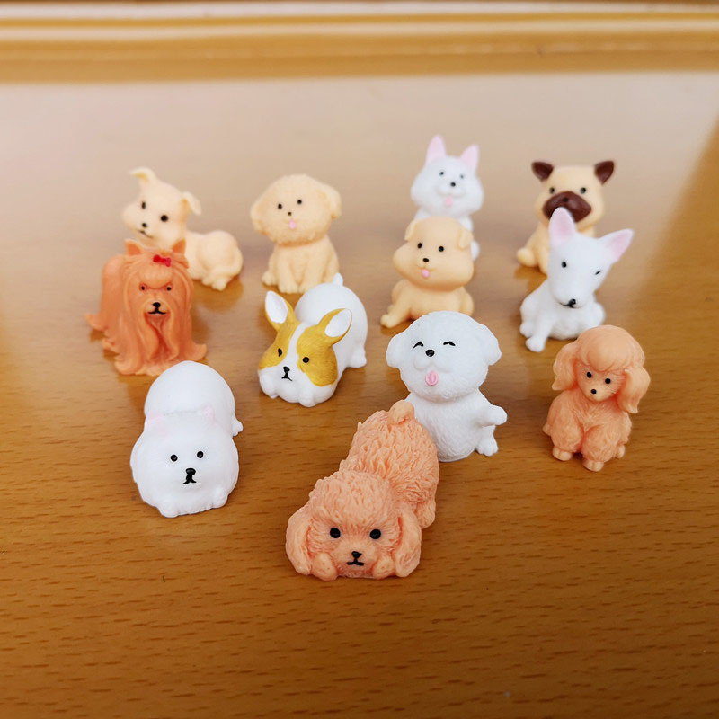 12pc Cute Small Dog Puppy Anim - Bonsai Garden Miniature recension och pris