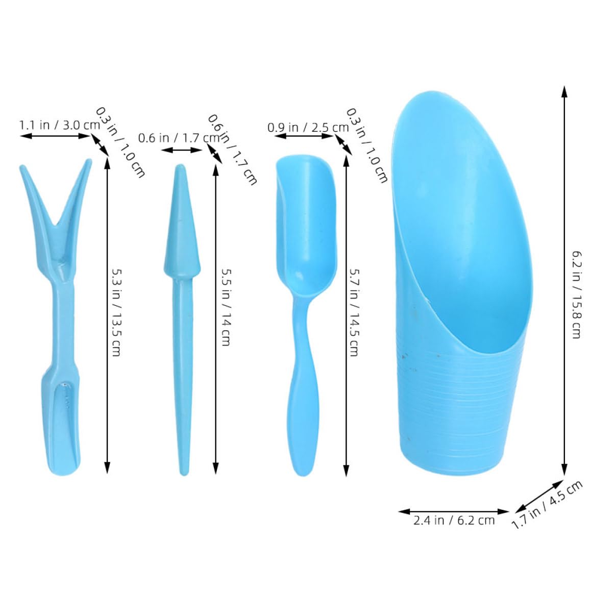 4pcs/set, Plastic Durable Buck - Soil Scoop Tool recension och pris
