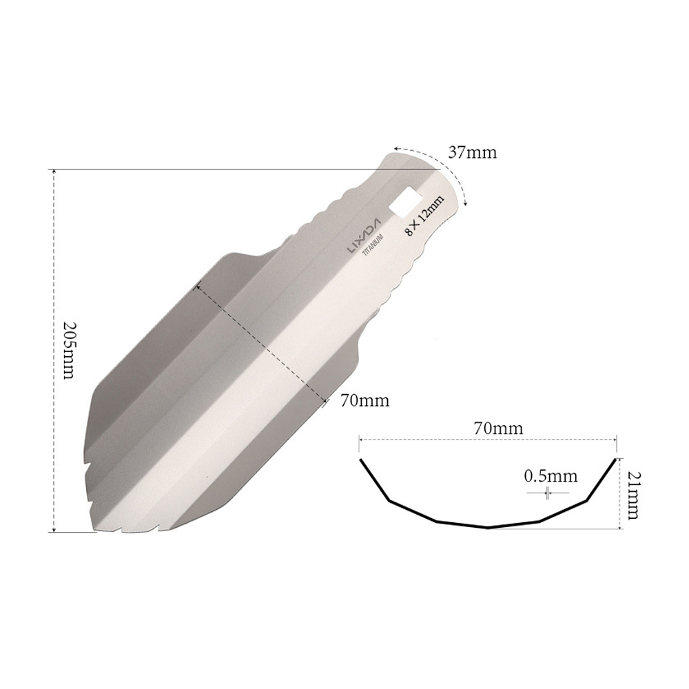 Lixada Titanium Garden Hand Sh - Soil Scoop Tool recension och pris