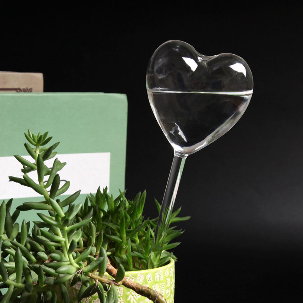3Pcs Heart Shaped Glass Self W - Bonsai Garden Pot recension och pris