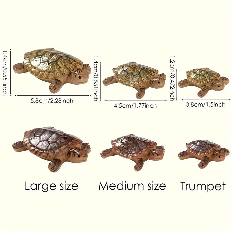 6 Mini Turtle Statues for Aqua - Bonsai Garden Miniature recension och pris