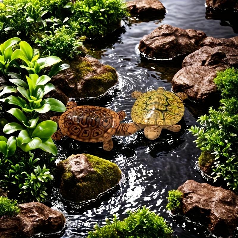 6 Mini Turtle Statues for Aqua - Bonsai Garden Miniature recension och pris