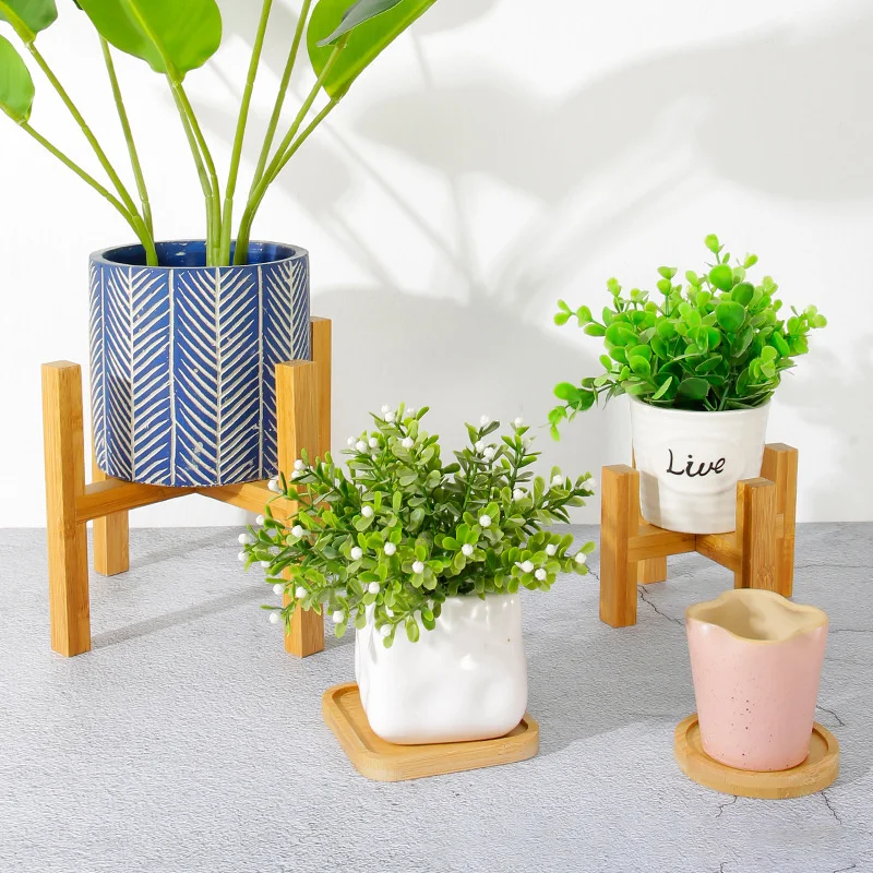 Plant Flower Pot Stand Small D - Bonsai Garden Display recension och pris