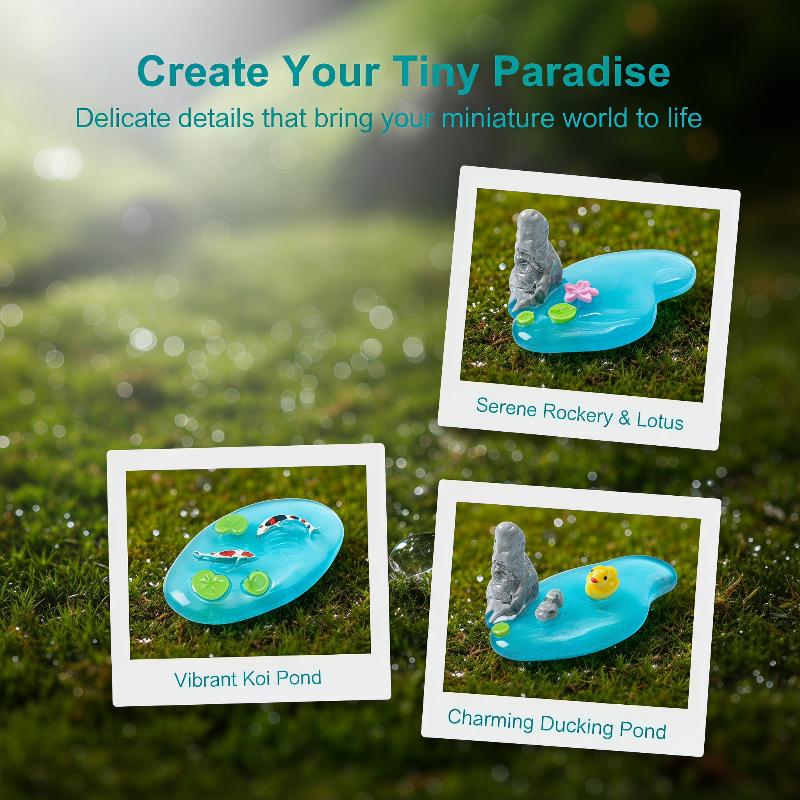 Mini Resin Pond Ornaments With - Bonsai Koi Garden recension och pris