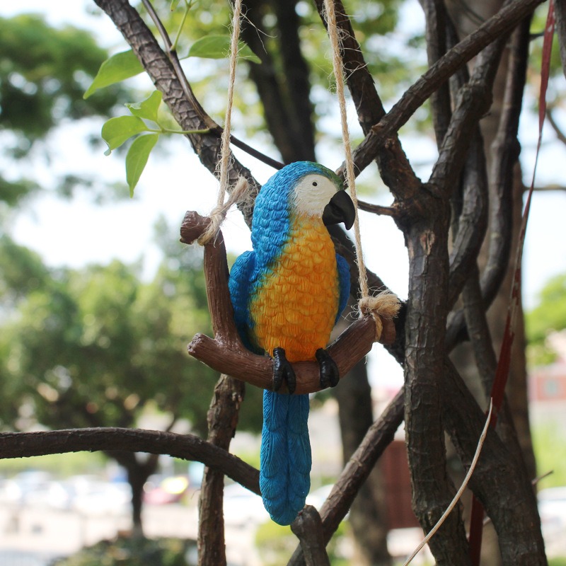 1Pcs Creative Swing Parrot Res - Bonsai Garden Miniature recension och pris