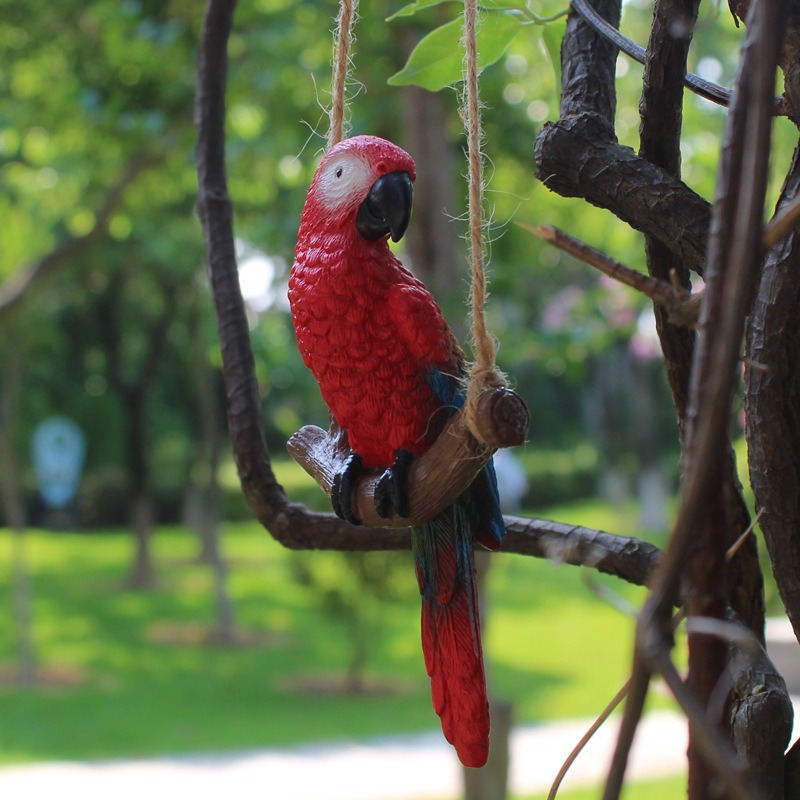 1Pcs Creative Swing Parrot Res - Bonsai Garden Miniature recension och pris