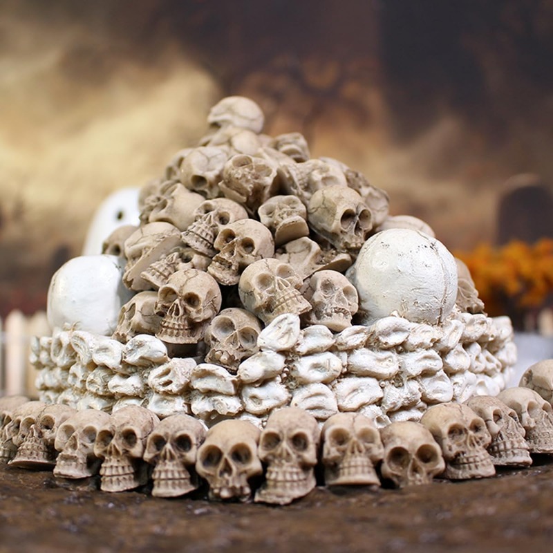Realistic Resin Skull Figurine - Bonsai Garden Display recension och pris