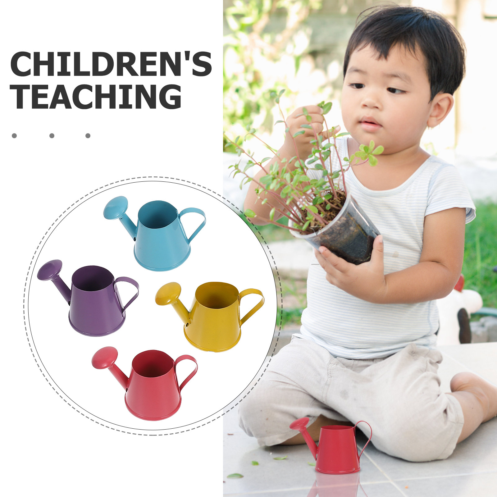 4Pcs Mini Iron Watering Can Se - Bonsai Garden Plants recension och pris
