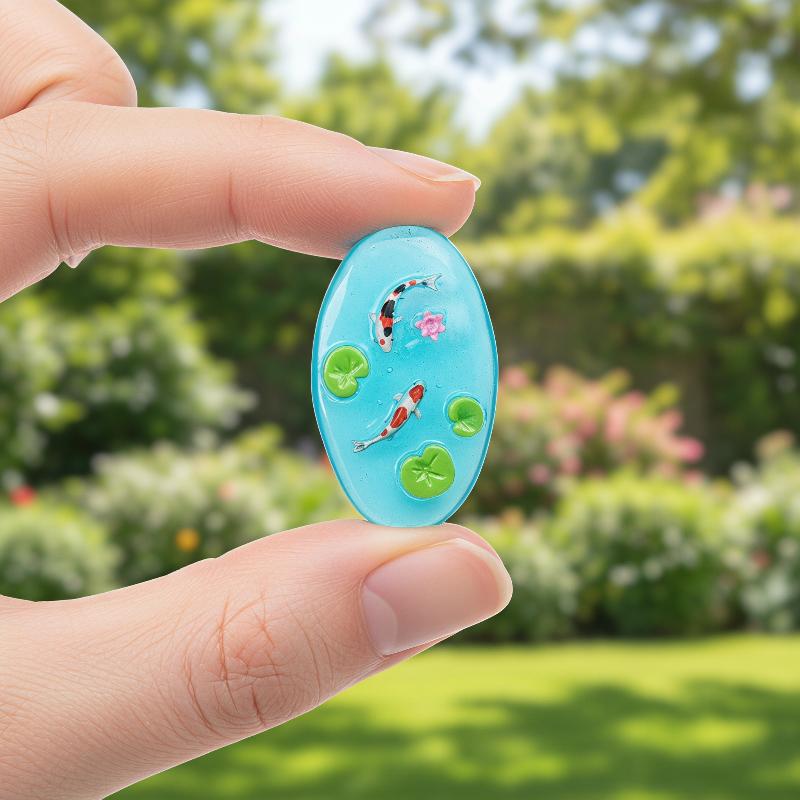 Mini Resin Pond Ornaments With - Bonsai Koi Garden recension och pris