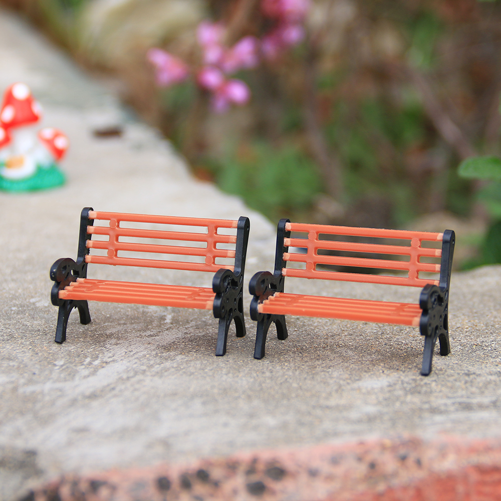 1PC Resin Miniature Bench Stoo - Bonsai Garden Miniature recension och pris